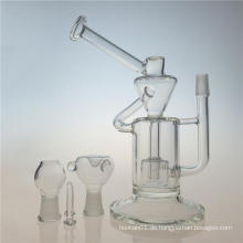 Klein Recycler Dual Chamber DAB Rig Glas Rauchen Rohr (ES-GB-402)